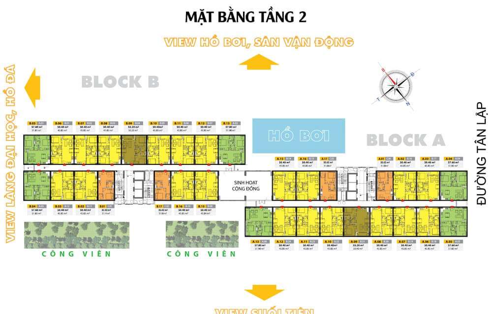 Căn hộ chung cư làng đại học Hưng Thịnh