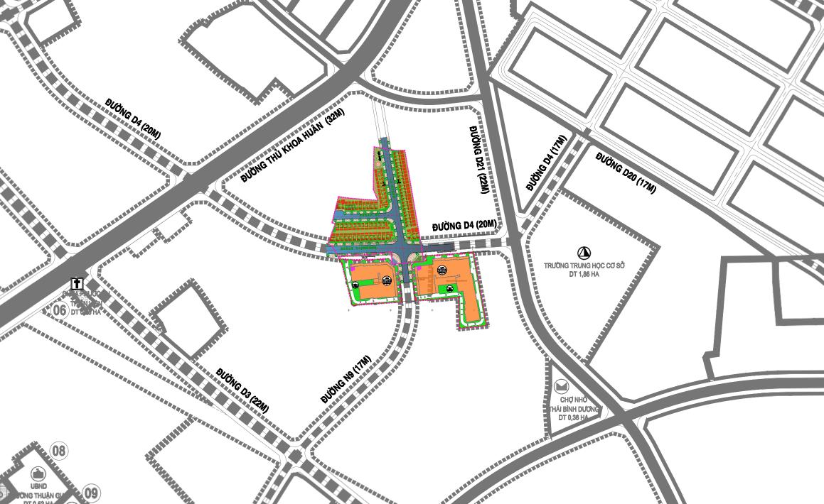 VỊ TRÍ DỰ ÁN CĂN HỘ ALVA PLAZA BÌNH DƯƠNG