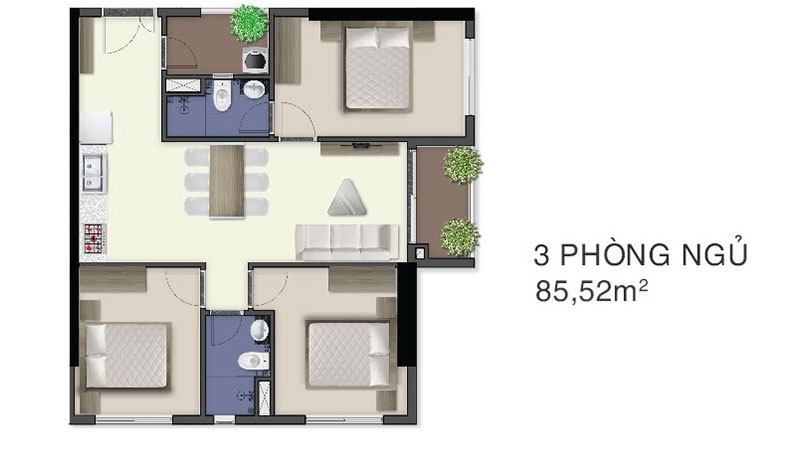 Căn hộ chung cư làng đại học