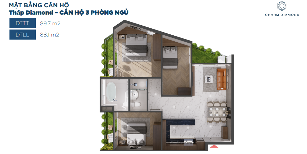 thiet ke du an charm diamond di an binh duong