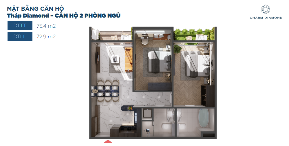 thiet ke du an charm diamond di an binh duong