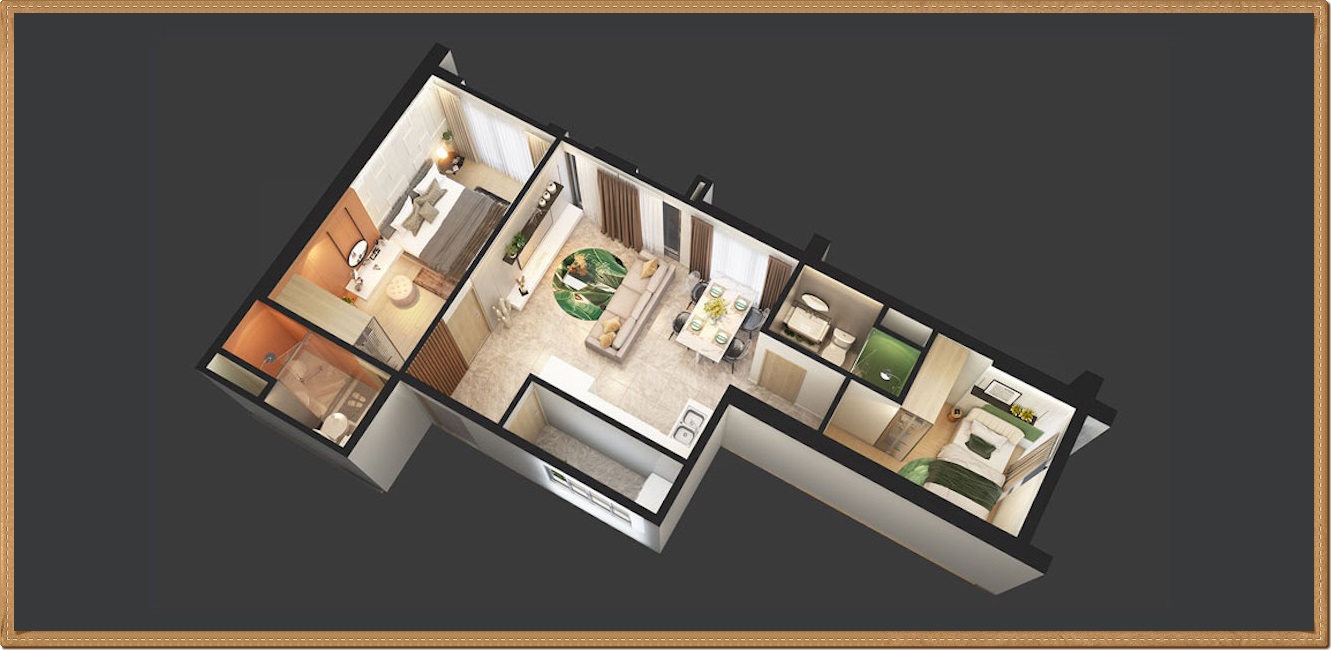 Thiết kế chi tiết căn hộ mẫu tại Citi Grand Quận 2 – Loại căn B